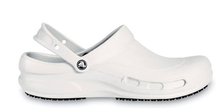 white crocs nursing shoes
