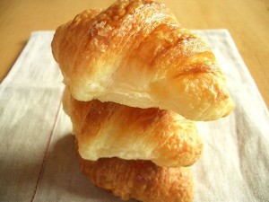 Croissants Stacked on top of Each Other