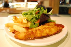 Fried Fish with Fries