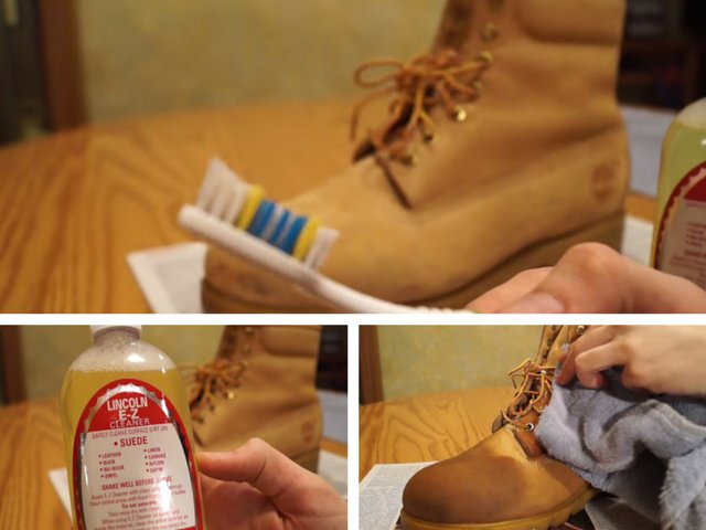 how to clean black timberland boots