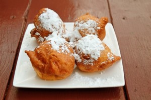 Beignets on a plate