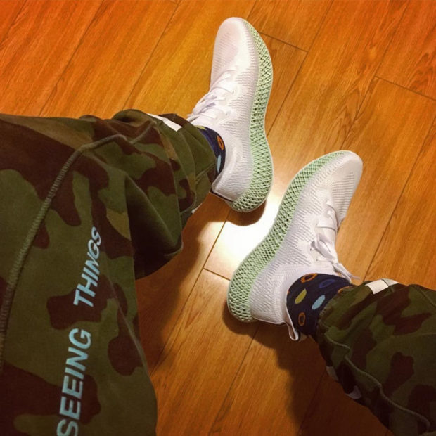 adidas alphaedge 4d black on feet