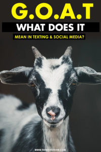 what does goat mean in politics