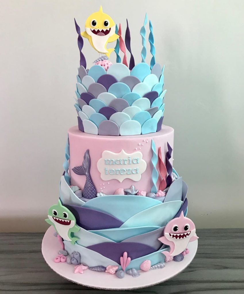 15 Adorable Baby Shark Birthday Cake Ideas (They're So Cute)