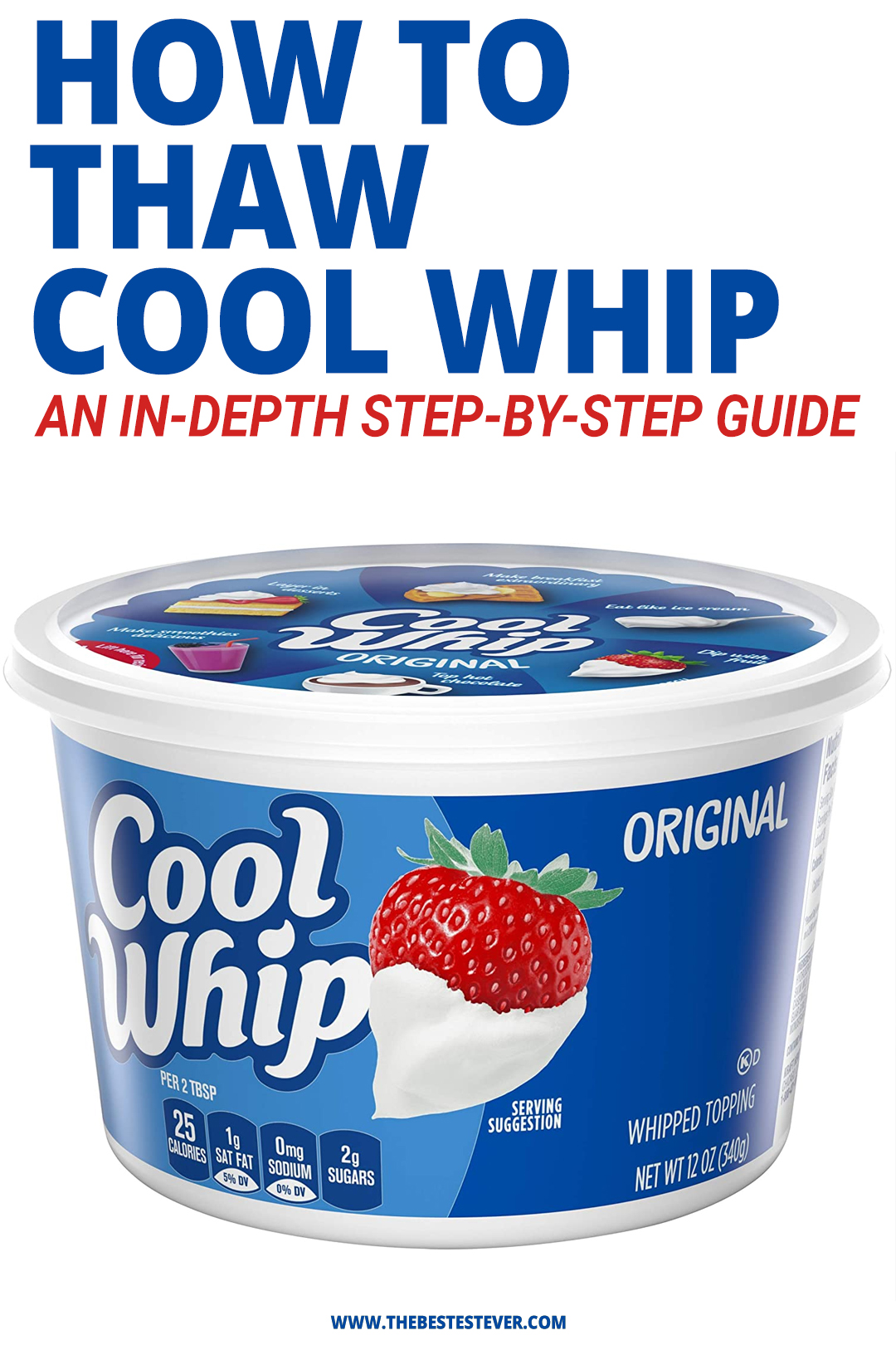to Cool Whip Properly & Quickly It Going Flat)